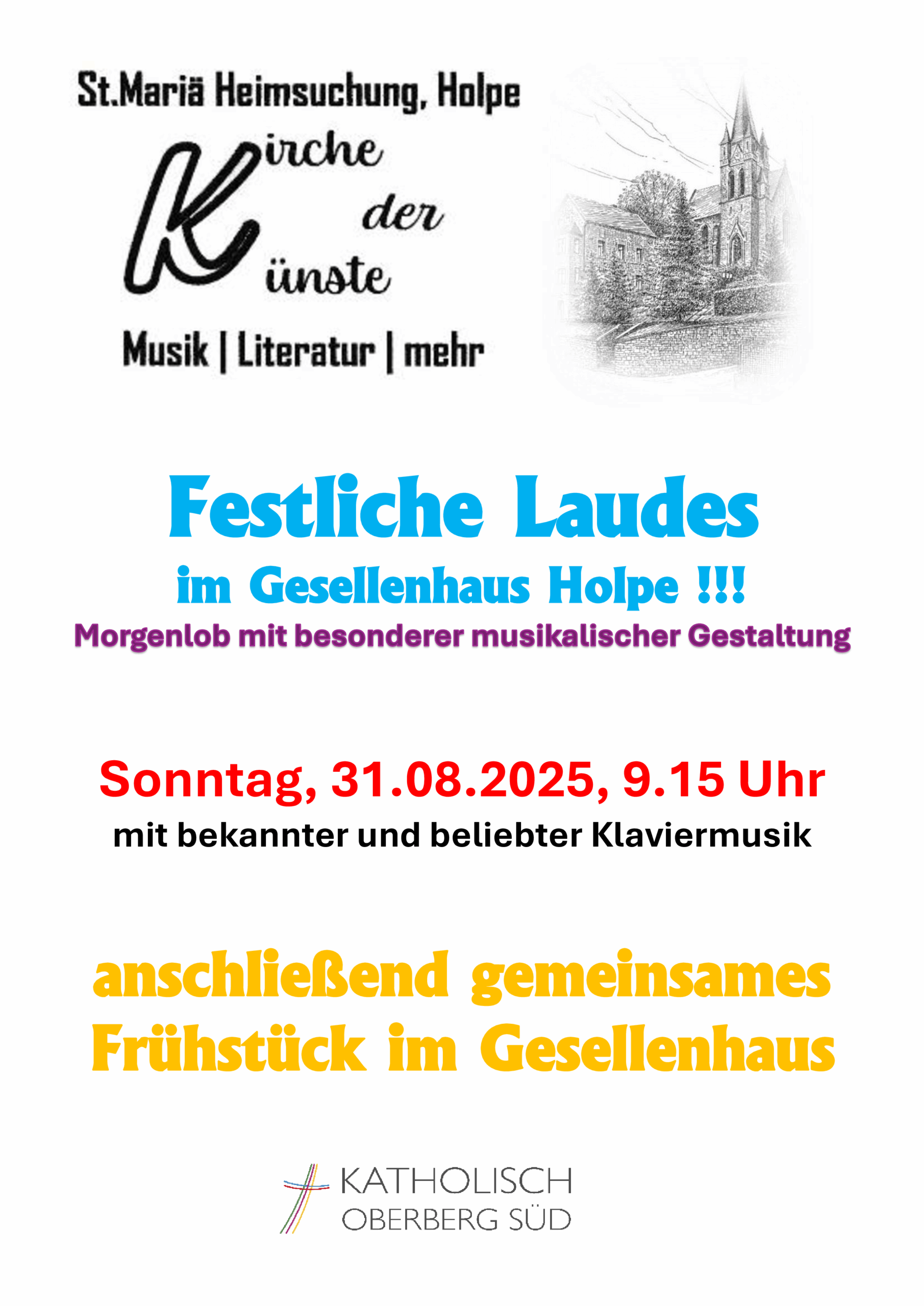 Festliche Laudes im Gesellenhaus Holpe
