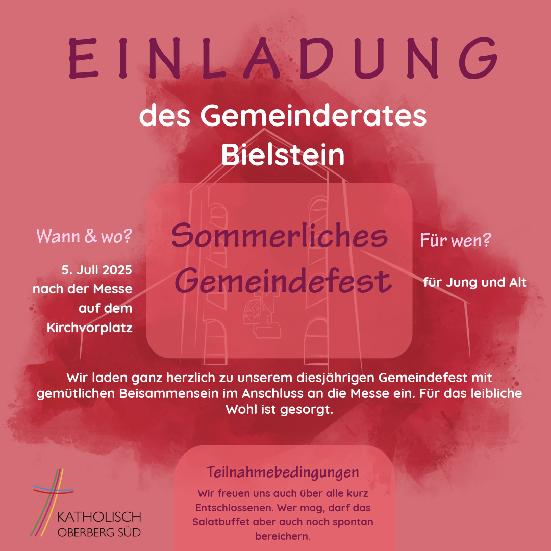 Einladung zum sommerlichen Gemeindefest